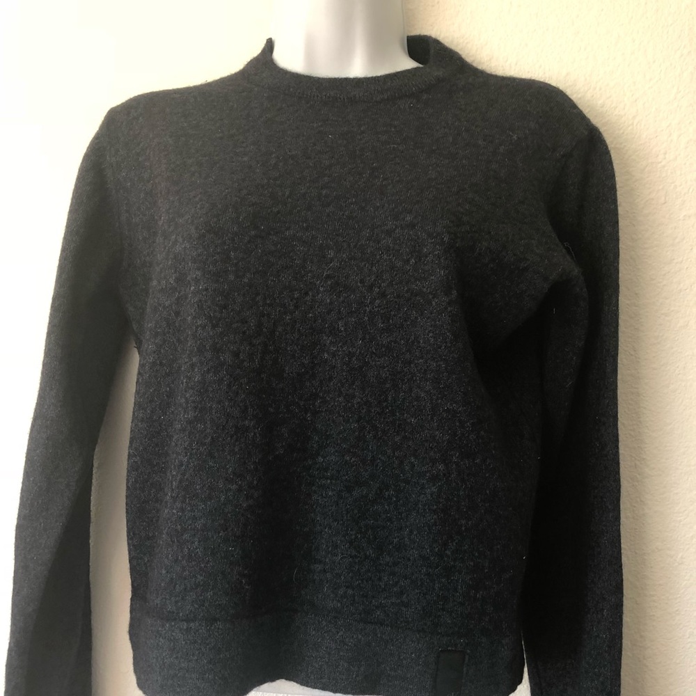 90s Ck vintage dark grey crop sweater M